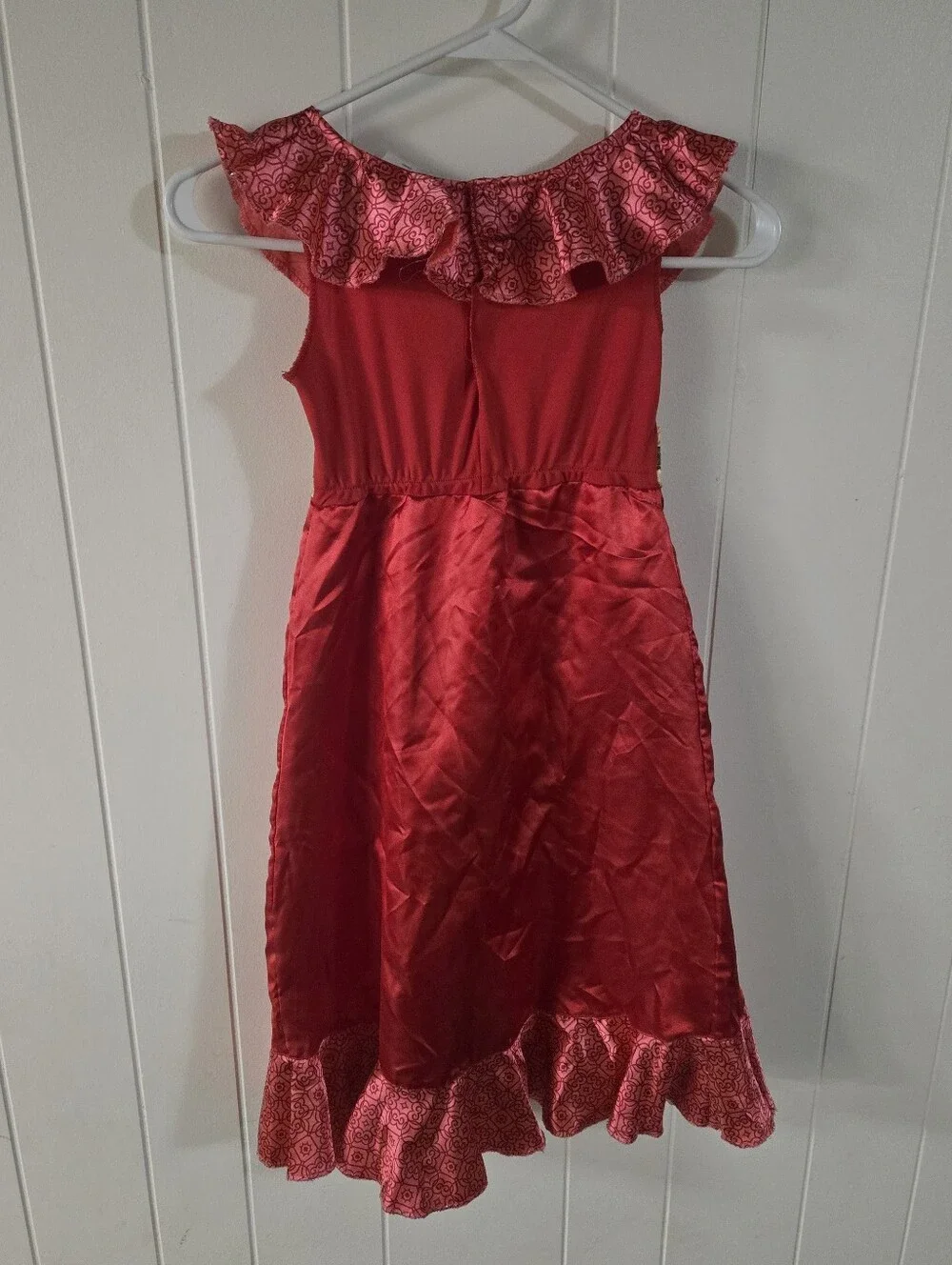 Disney Elena of Avalor Princess Costume Dress AND Wand - Size 3-4